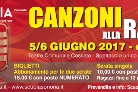 “Canzoni alla Radio” – 5/6 giugno 2017